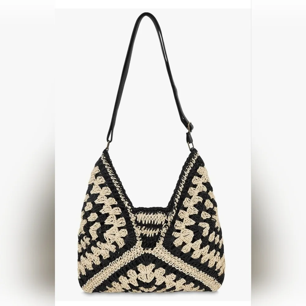 NWOT Straw Beach Handbag - Picture 4 of 9